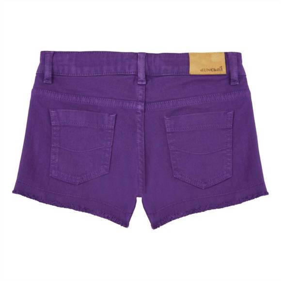 NEW SUN CHILD girl's praslin shorts in iris/purple - Picture 2 of 2